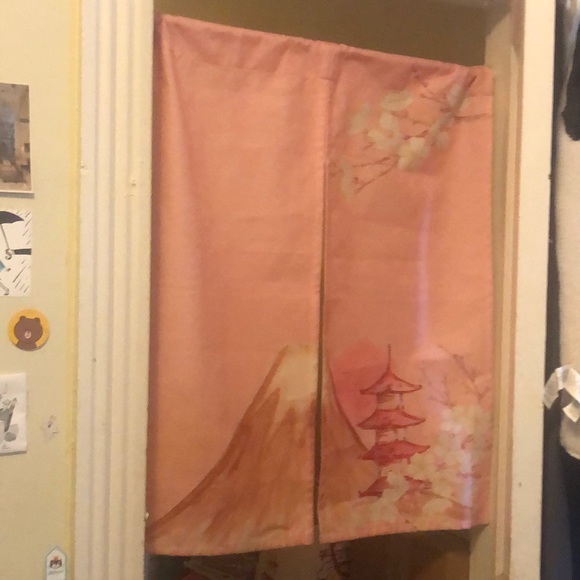 Japanese Tapestry- door divider, door decor Cotten linen - Picture 1 of 4
